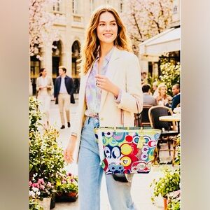 Coach Poppy C Graffiti bag 2012, top zip, gold leather F19434 - NWT & dustbag